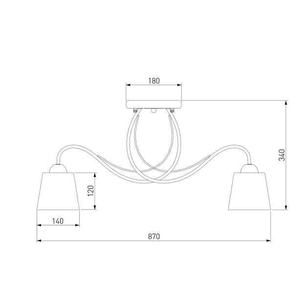 Потолочная люстра Eurosvet Betty 70062/8 белый Фото № 2