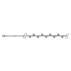Светодиодная гирлянда Feron Линейная 230V желтый 8 режимов CL04 32302 2