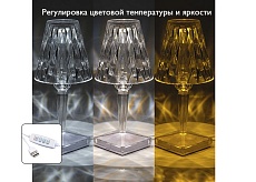 Настольная лампа ФАZA Кристалл CTL1-USB-cl 3