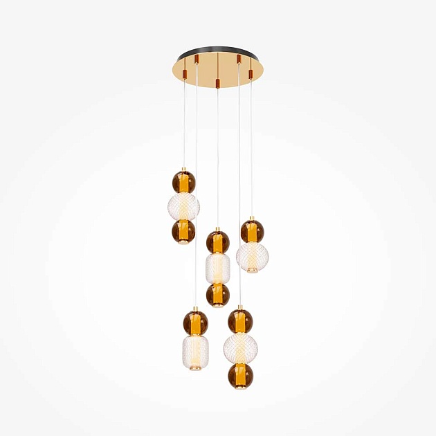 Подвесная светодиодная люстра Maytoni Drop MOD273PL-L80G3K Фото № 5